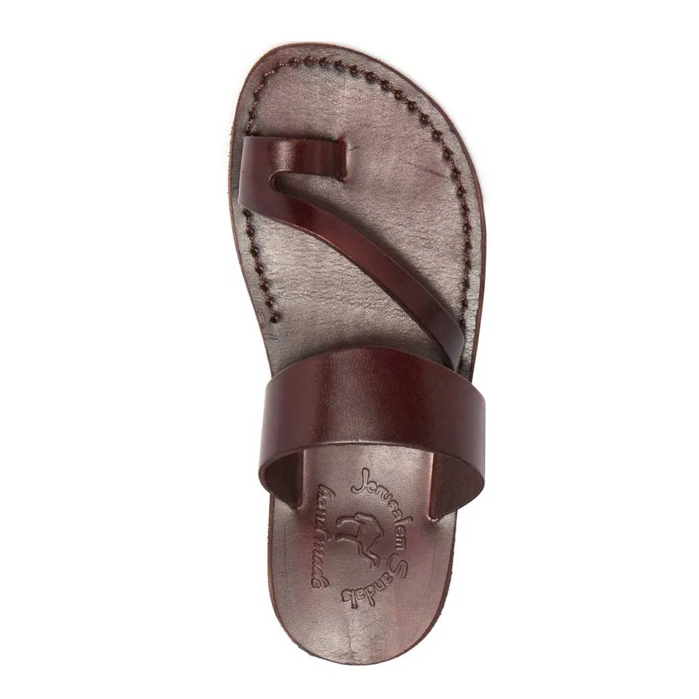 Zohar - Leather Toe Ring Sandal | Brown